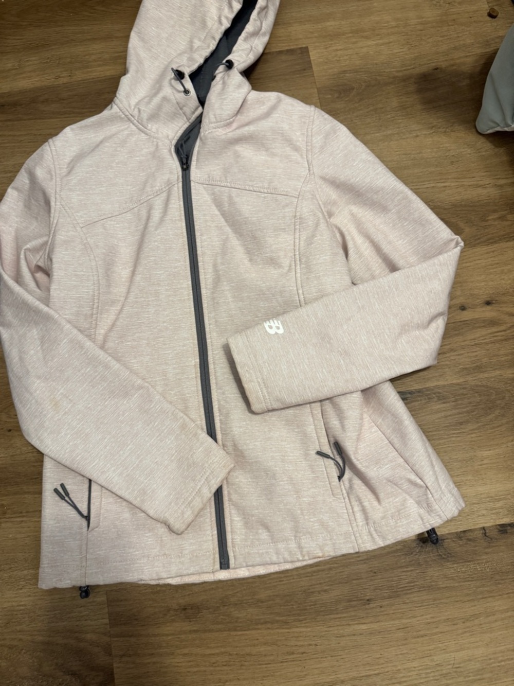 New Balance Light cream  Hooded Utility Jacket